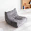 Chaise d'appoint de luxe capitonnée à boutons capitonnés gris, mobilier de salon 1pc-703151418