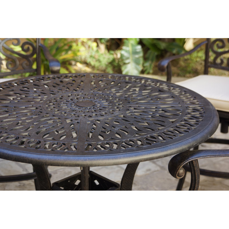 Muscoy 36'' Round Dining Table, Antique Bronze, 29"