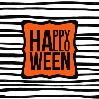 Fickling " Striped Happy Halloween "