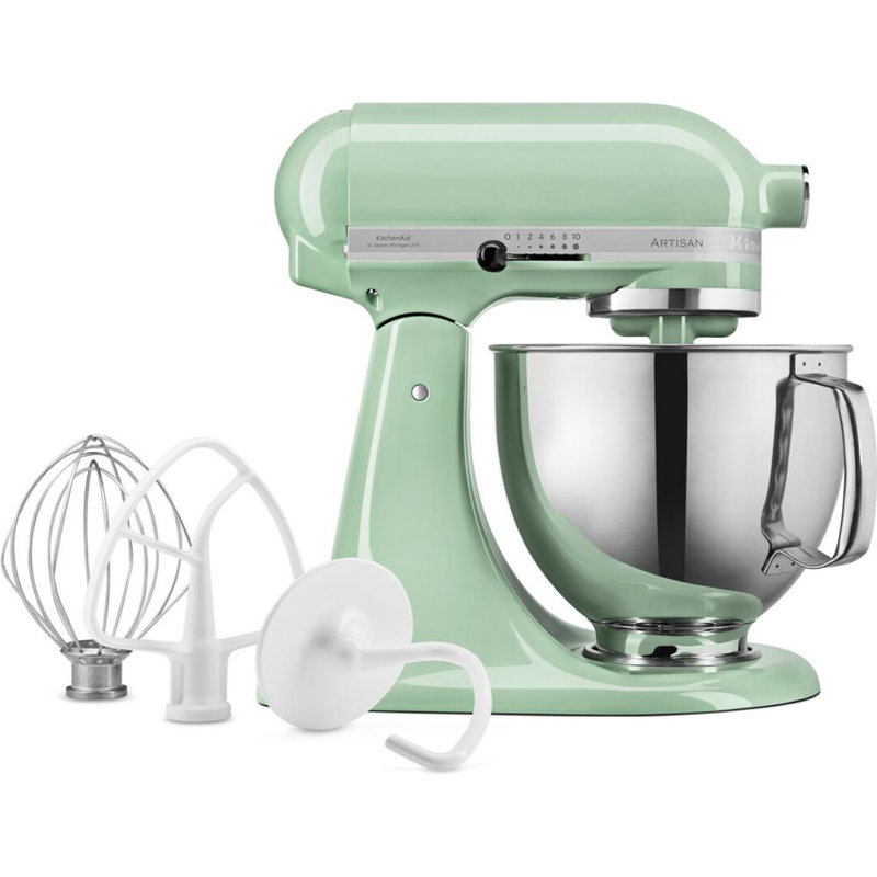 KitchenAid 4.8L Artisan Premium Tilt-Head Mixer with Extra Accessories, Green