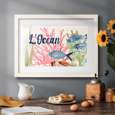 Pastel Mer II - reproduction de cadre photo simple