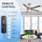 52-inch 5-Blade Ceiling Fan with Light and Remote,DC Motor,Adjustable LED Light for Indoor & Covered Outdoor Use-1210603248