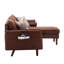 Sectional Sofa Chaise With USB Charger & Pillows-370294842