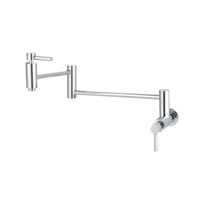 Banner Wall Mount Pot Filler Kitchen Faucet Chrome