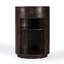 Table de bout cylindrique avec rangement Aviel