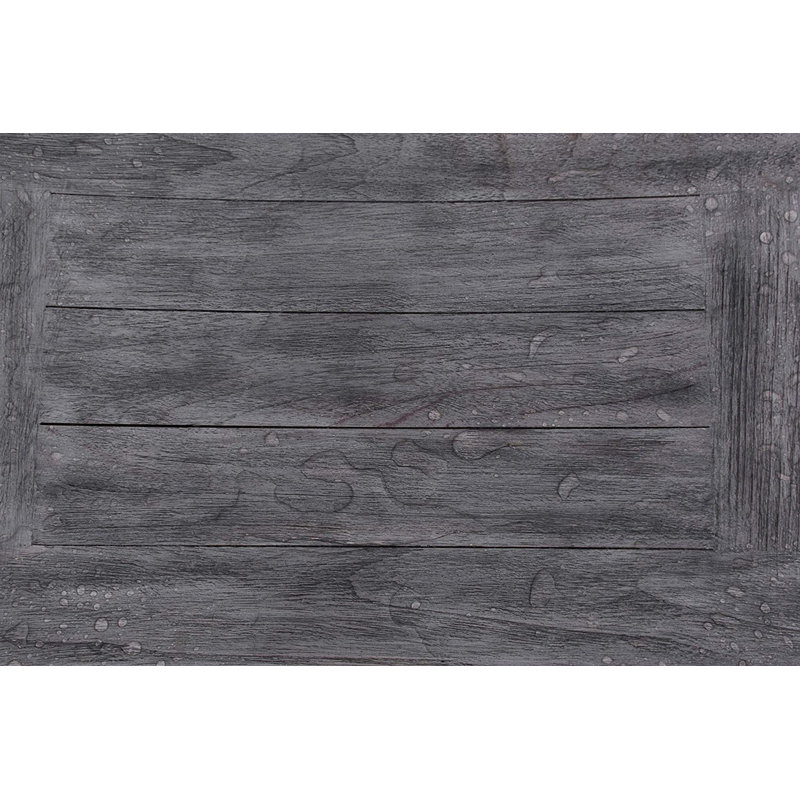Gray Teak Wood Spa Shower Bench with Shelf