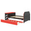 Lit de jour double en bois - Comprend un lit gigogne simple, un bureau et des stations de recharge USB-1239932821