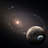 Two Planets In The Deep Space - Wrapped Canvas Print-670172506