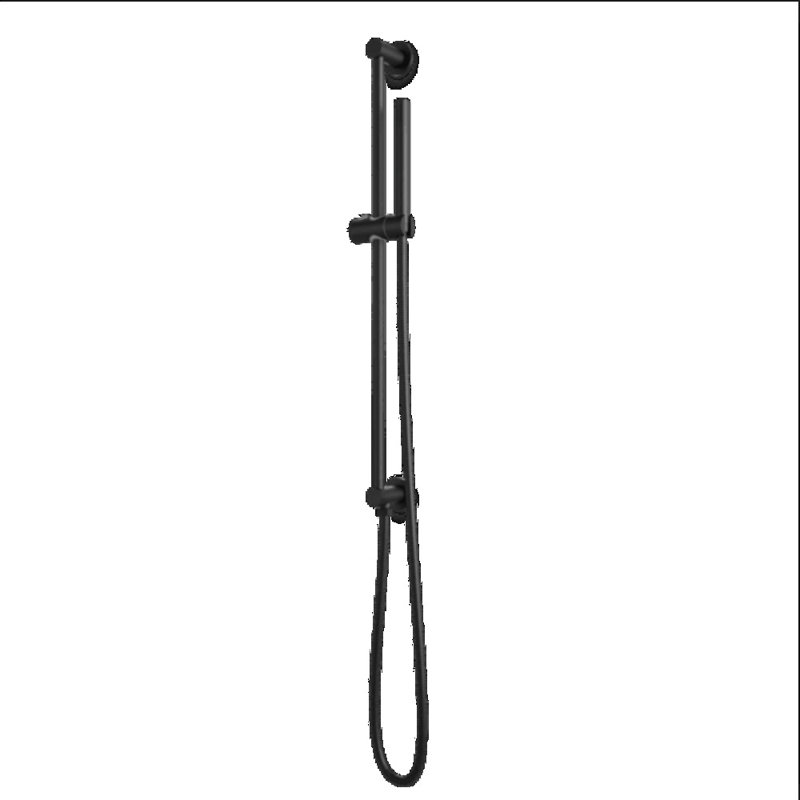 Pomme de douche coulissante 1,8 GPM GPM, Noir mat