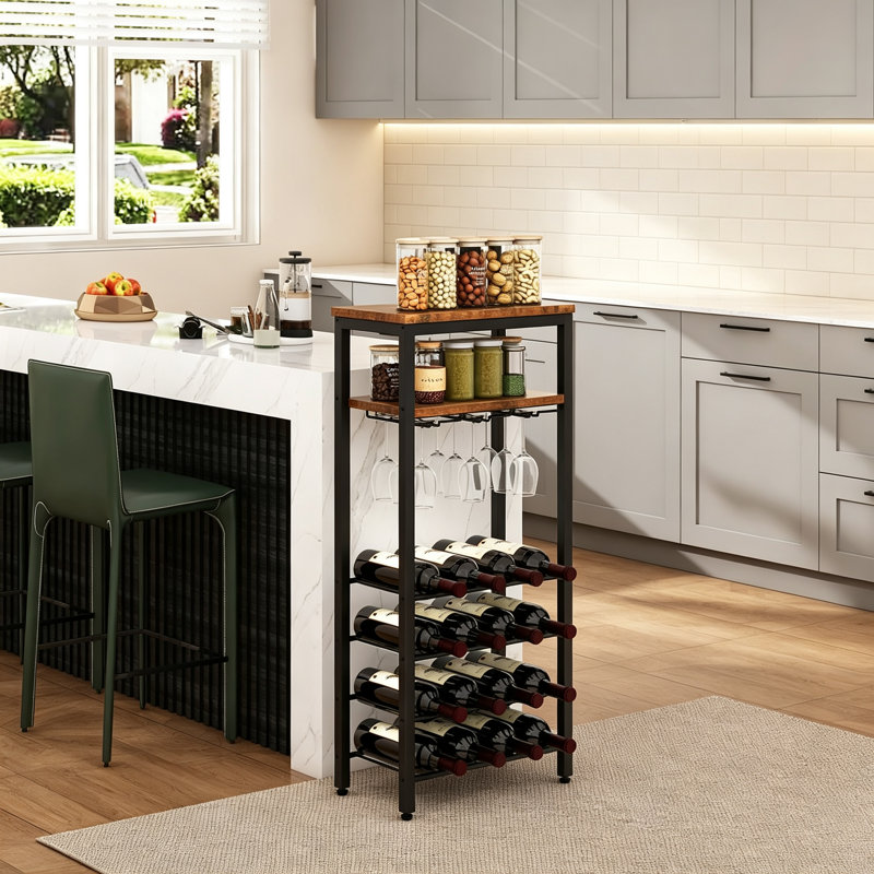 Wine Bottle & Glass Rack