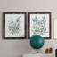 «Delicate Blue Botanical I», ensemble de 2 peintures sur toile encadrées-945022876-945022877