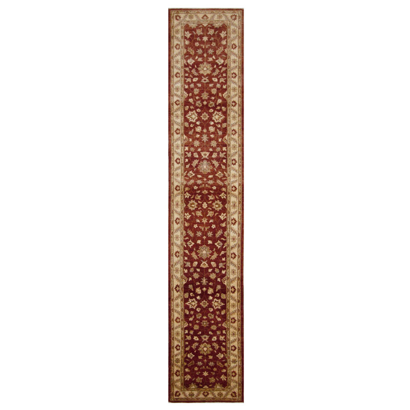 Ziegler Hand Knotted 3x15 Rust Runner