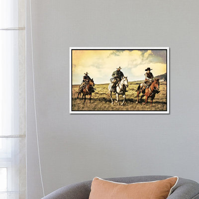 A Race For Home by Rhonda Thompson - Floater Frame Print on Canvas