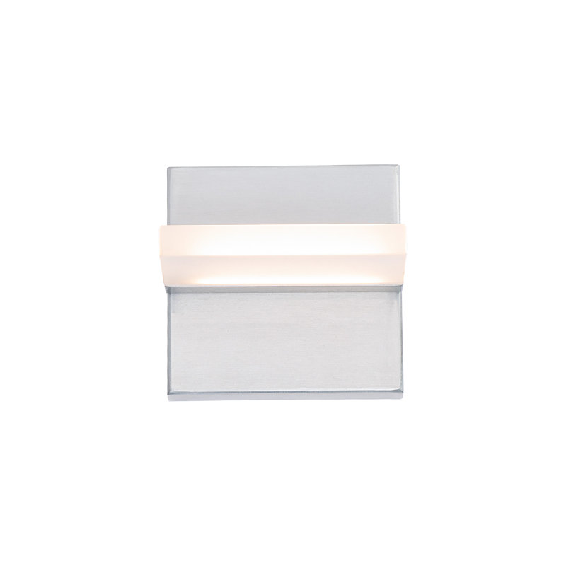 Aluminum LED Wall Light, Brushed Aluminum