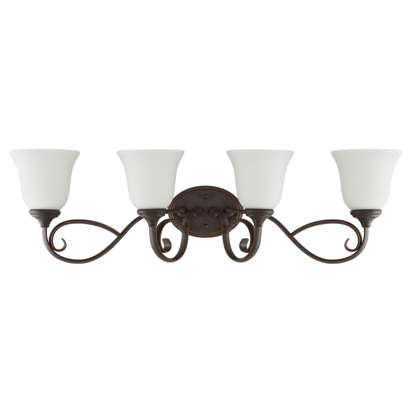 Éclairage pour meuble-lavabo 4 lumières Chalfont, Bronze métropolitain