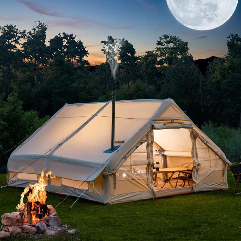 Tente de camping gonflable avec pompe