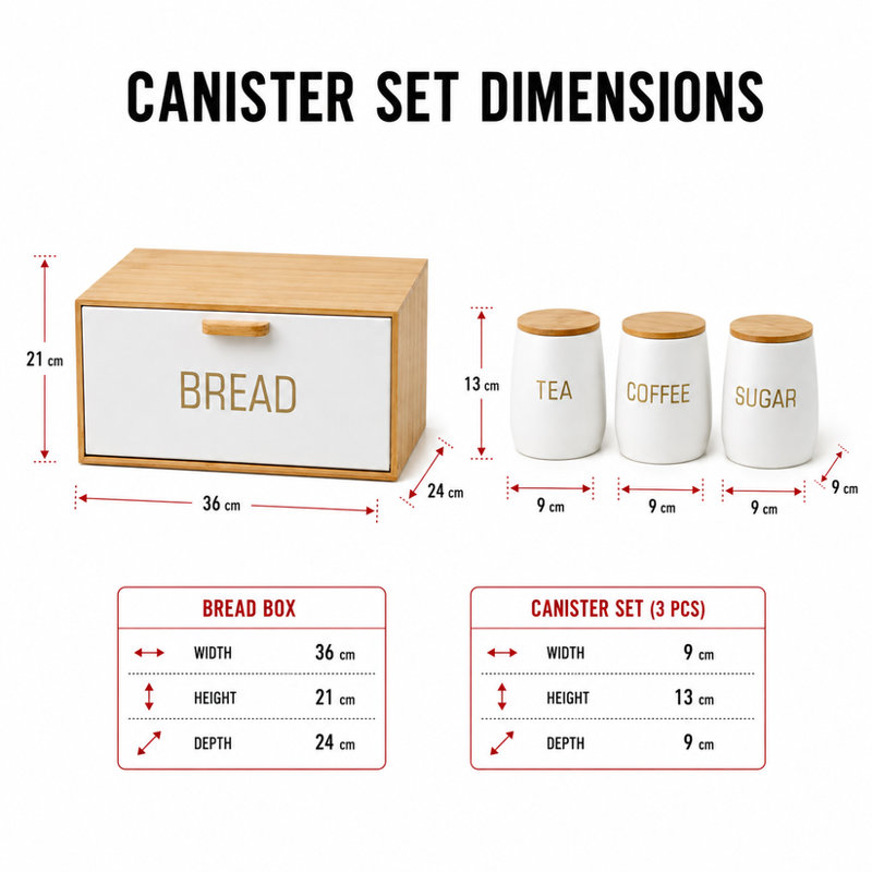Bread Bin & Canister Sets Canister