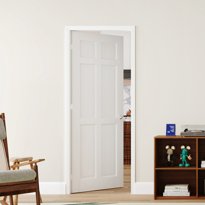 Porte intérieure française pré-suspendue à panneaux doubles de style moderne 3 Lite, Left, 32 po x 80 po