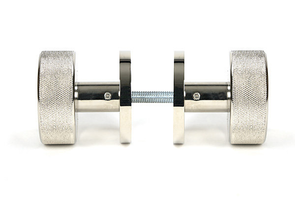 Brompton Interior Mortise Knobset, Polished Nickel