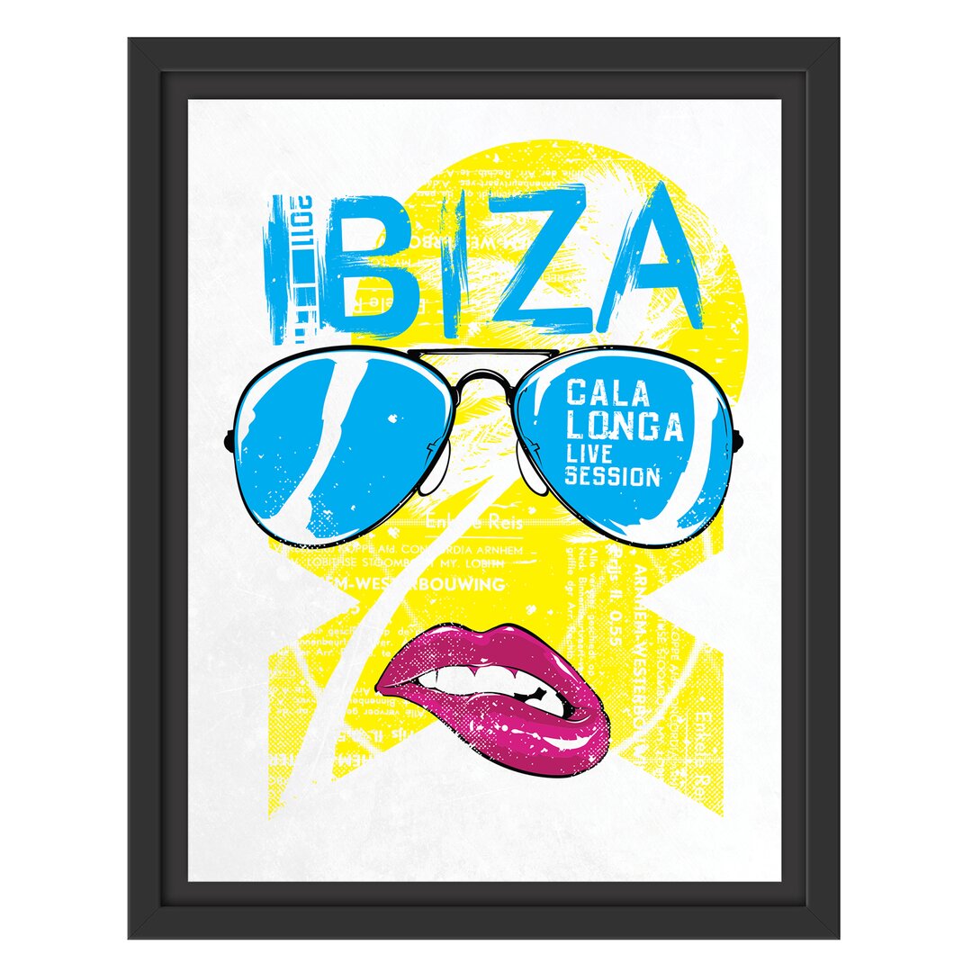 Gerahmtes Wandbild Ibiza light