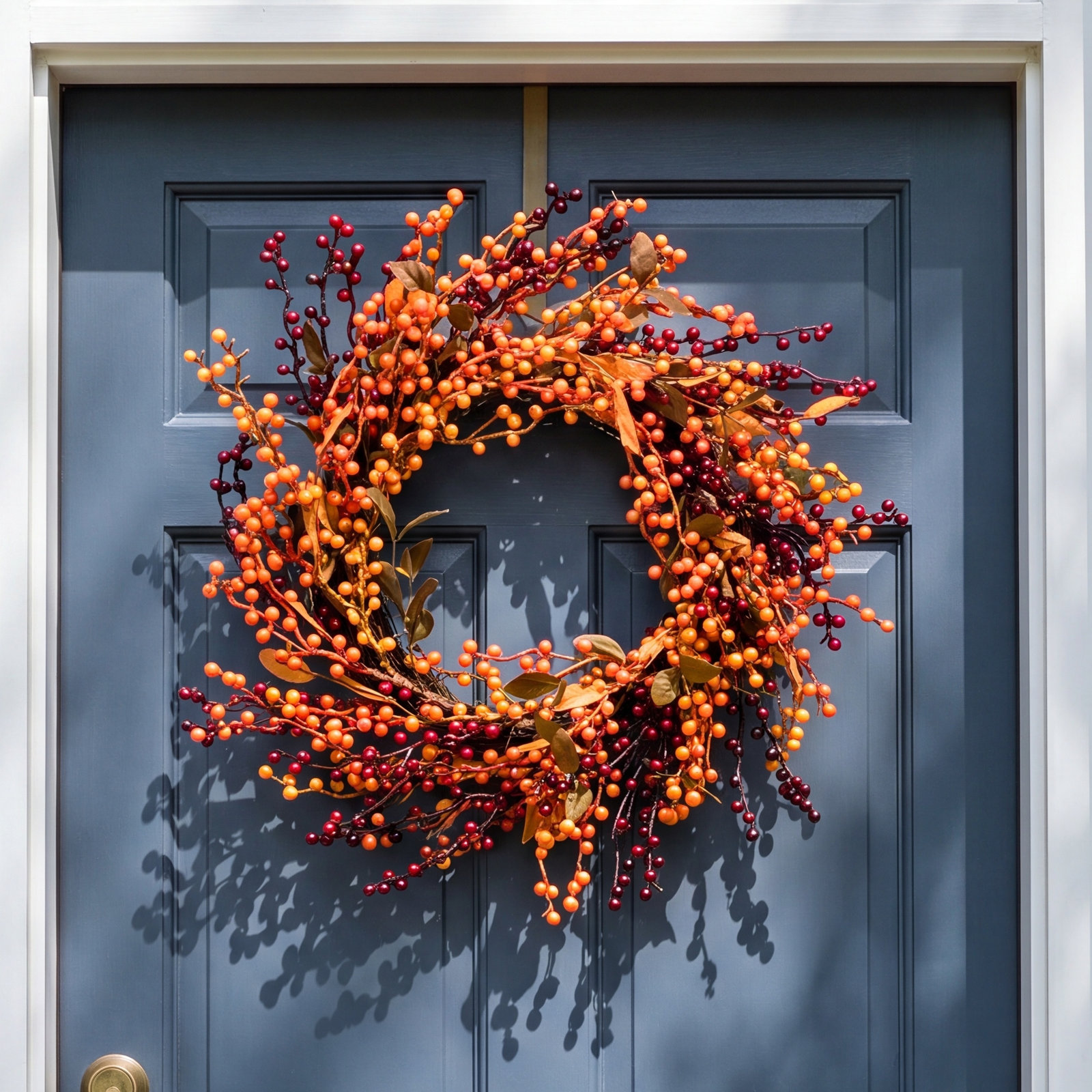 22" Farmhouse Faux Foam Fall Autumn Thanksgiving Day  For Front Door
