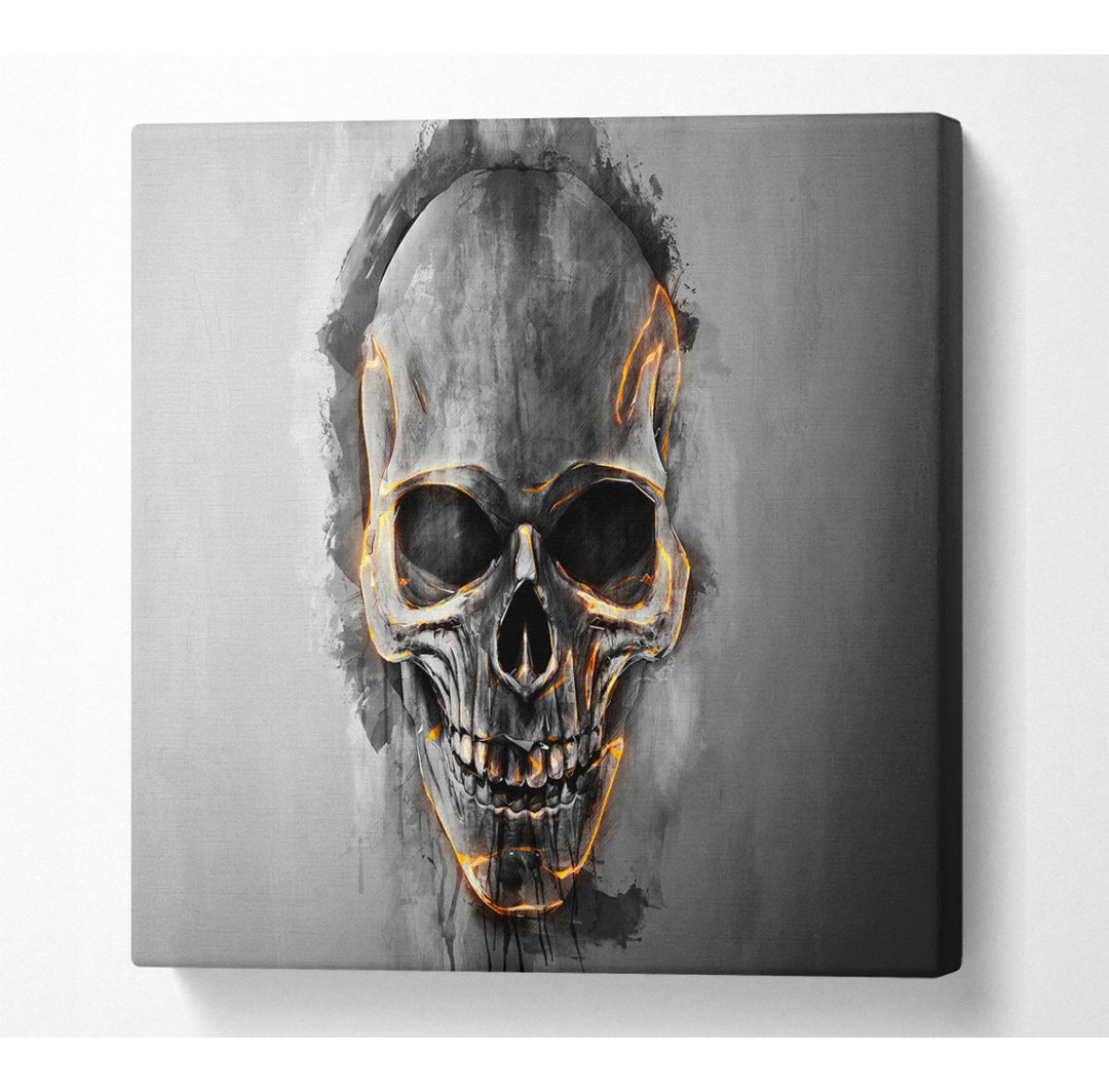 Melanda Fire Skull 1 - Kunstdrucke auf Leinwand