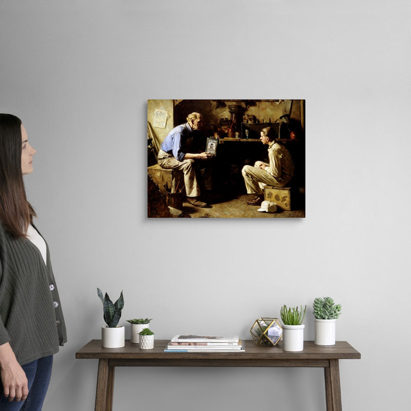 Art mural sur toile Norman Rockwell, H 18 po x l 24 po x P 1,25 po, Toile tendue