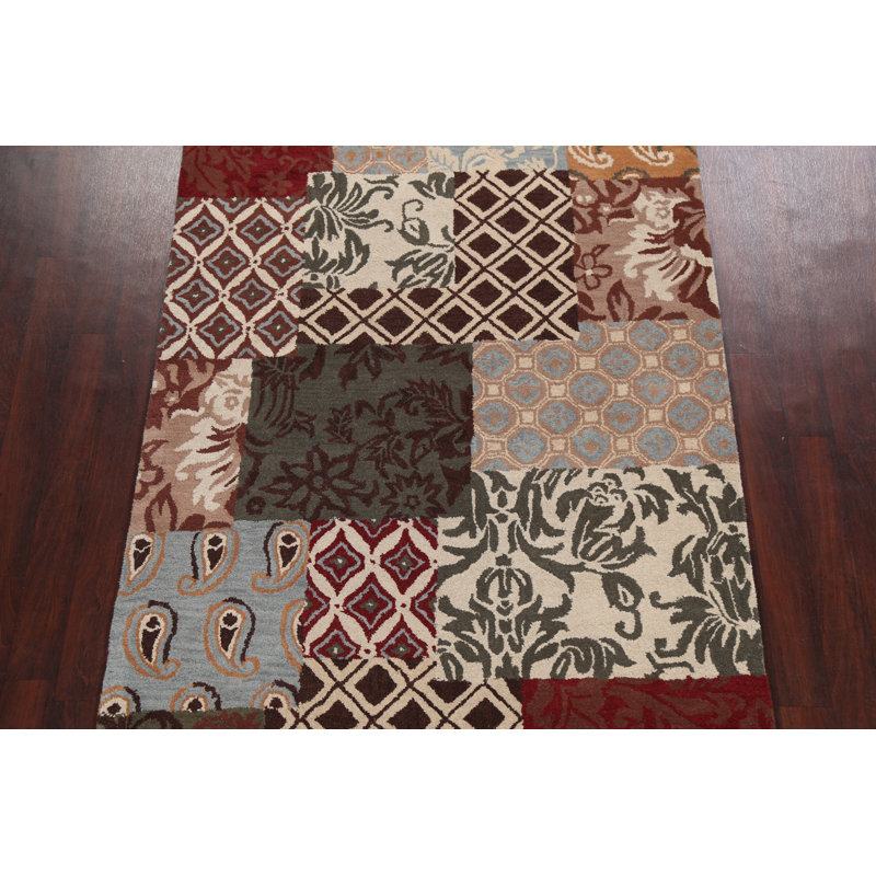 Aggelos Wool Patchwork Indoor Rug