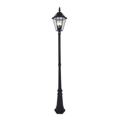 Safak Stained Glass Lamp Post (Full) Post Lantern