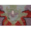 Tapis oriental mauve à motif floral Oushak 9 x 12