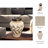 Contemporary Wavy Sculpted Jar With Metallic Lid - Decorative Tall Table Jar Prefect For Flowers And Home Decor Standalone Piece - Cream-1779291320