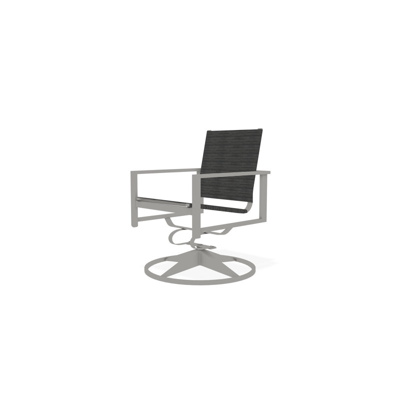 Tribeca Sling Swivel Rocker, Snow, Collect Indigo
