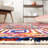 Anaheim Nantucket Hand Tufted Wool/Cotton Geometric Rug in Blue/Green/Orange-493745764