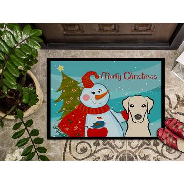 Nourison Christmas Snow Dogs Holiday Indoor Kitchen Entryway Non-skid Mat  Navy 2'x3' : Target