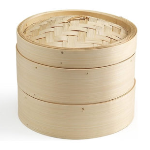 Ken Hom Bamboo Steamer Basket with 20cm Diameter