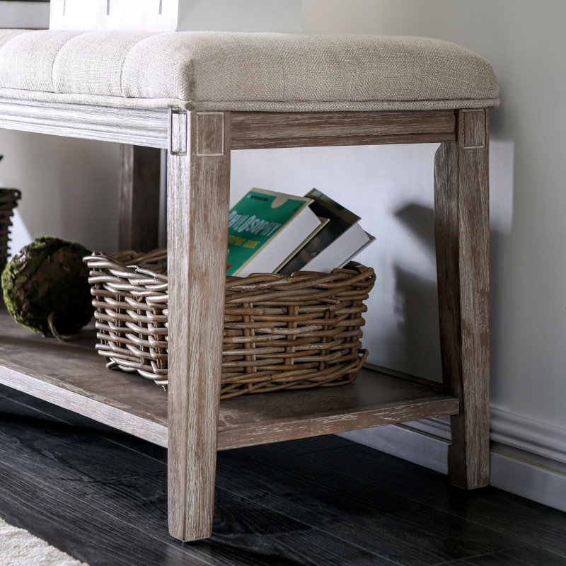 Banc de rangement Tynes, Beige