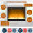 23" Ultra Thin Electric Fireplace Heater Insert With Sidelight – Remote Control, Timer, Overheating Protection, Crystal & Realistic Flame