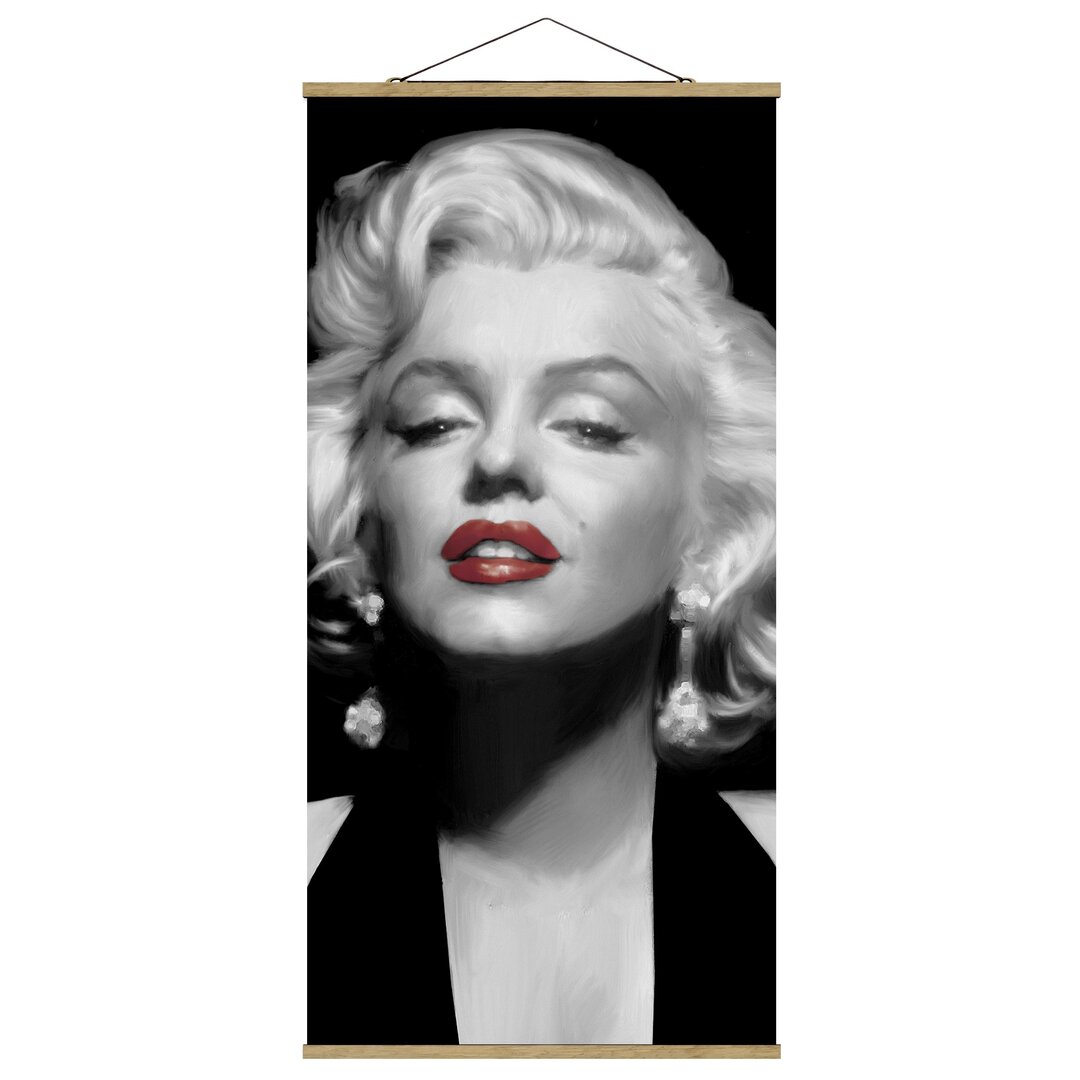 Poster Marilyn mit roten Lippen