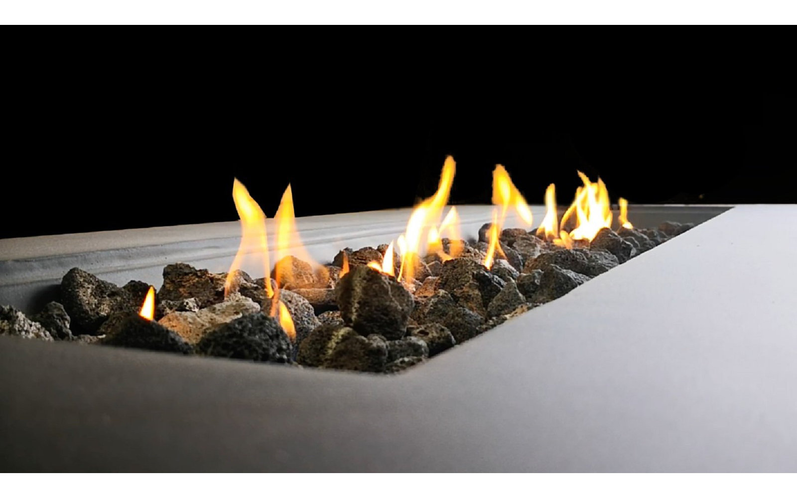Laken Concrete Outdoor Fire Table, Charcoal