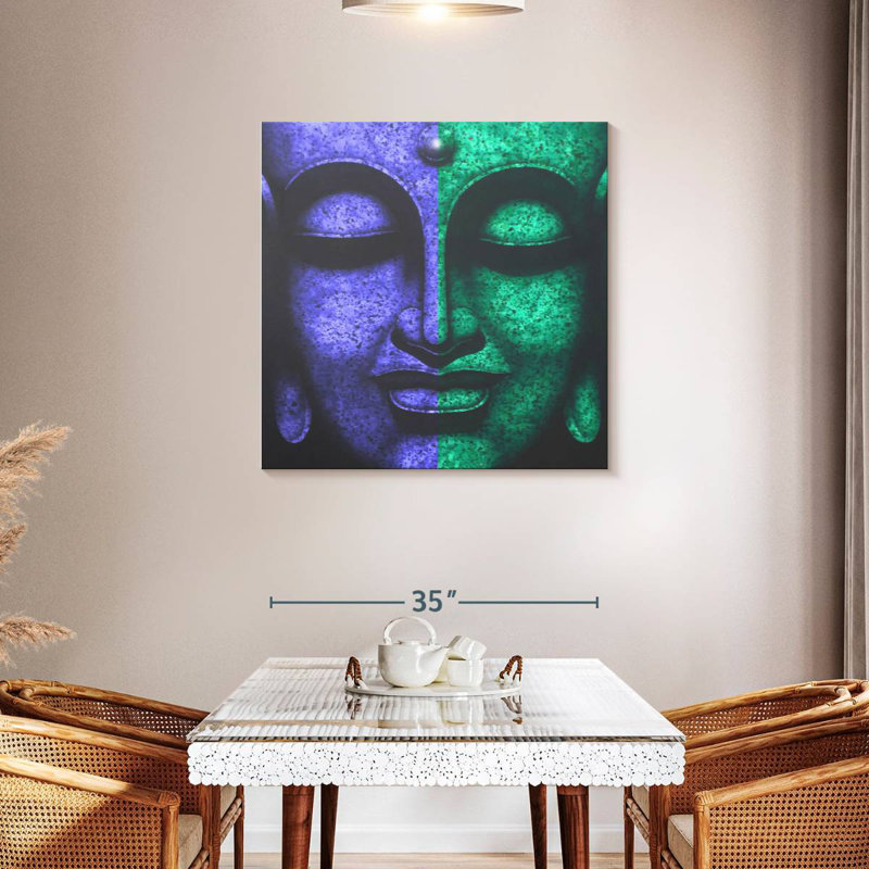 Leisha Sublime Buddha Face, 30" H x 30" W