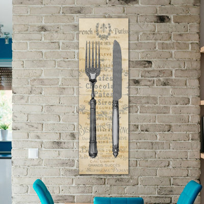 « cuisine ii », affiche rétro sur toile tendue