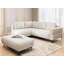 Footstool Cardea In A Design, Made Of Soft Textured Fabric With High Seating Comfort-1919289316
