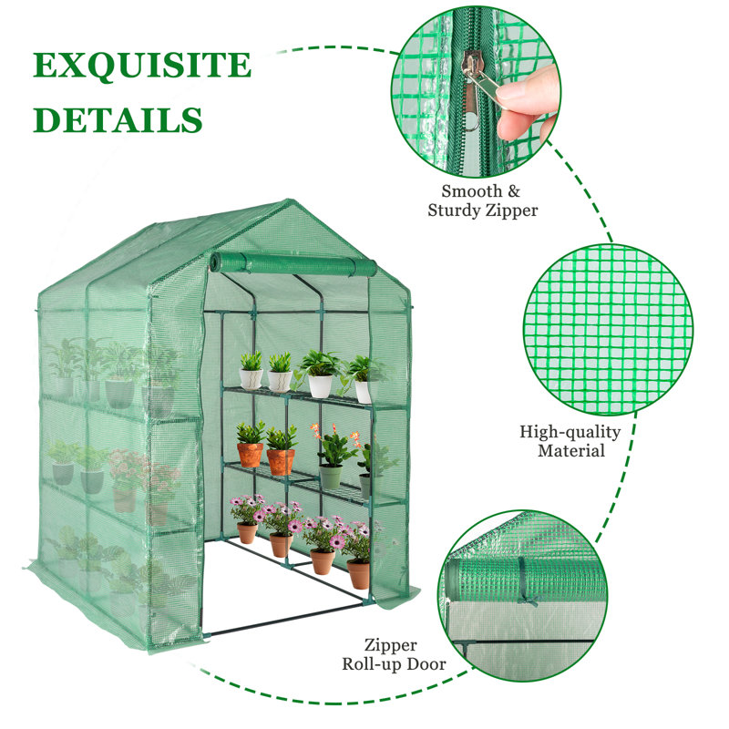 4.66' W x 4.66' D Greenhouse