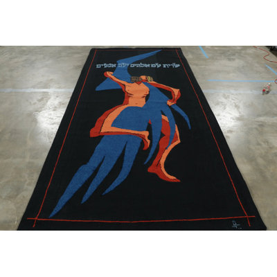One-of-a-Kind 5'7x11'11 1960s Wool Area Rug