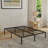 Under-Bed Storage Platform Bed Base For Bedroom, Sleek Black Steel Extra Long Twin Heavy-Duty Support Foundation-716612830