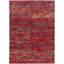 Dexia Cotton Abstract Area Rug in Red-1916990323