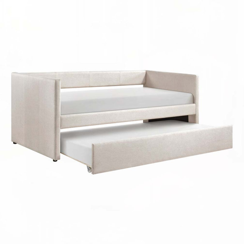 Lit de jour avec lit gigogne 1Pc, Beige