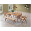 Chaise d'appoint Velentina (ensemble de 2), rotin et finition naturelle