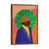 Classic Brown Wood Floater Framed