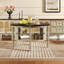 Table basse ovale de 47 pouces avec rangement, conception unique inspirée de la nature et polyvalente-1830577606